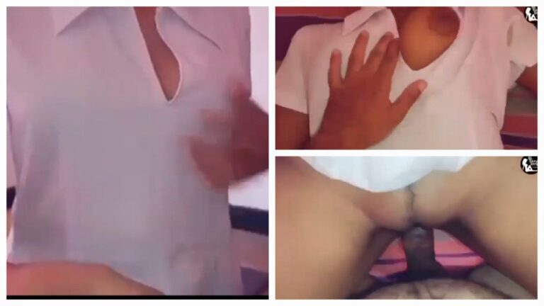 School Girl Giving blowjob for her boyfriend with Uniform